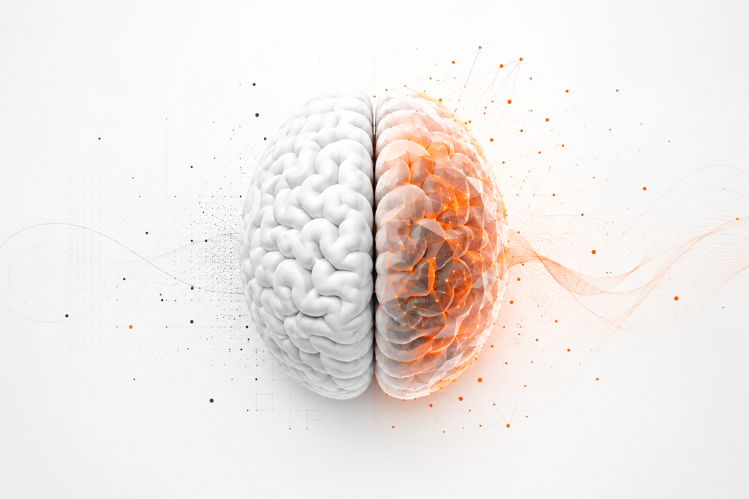 Stylized Brain Flex brain illustration